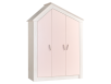 Трикрилен детски гардероб PINK HOUSE