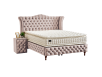 Тапицирана спалня с матрак DIMMAX 160 х 200 - крем 03